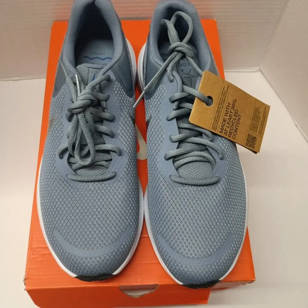 Nike Revolution 7 Shoes‎ Mens Size 10.5 Slate Metallic Silver